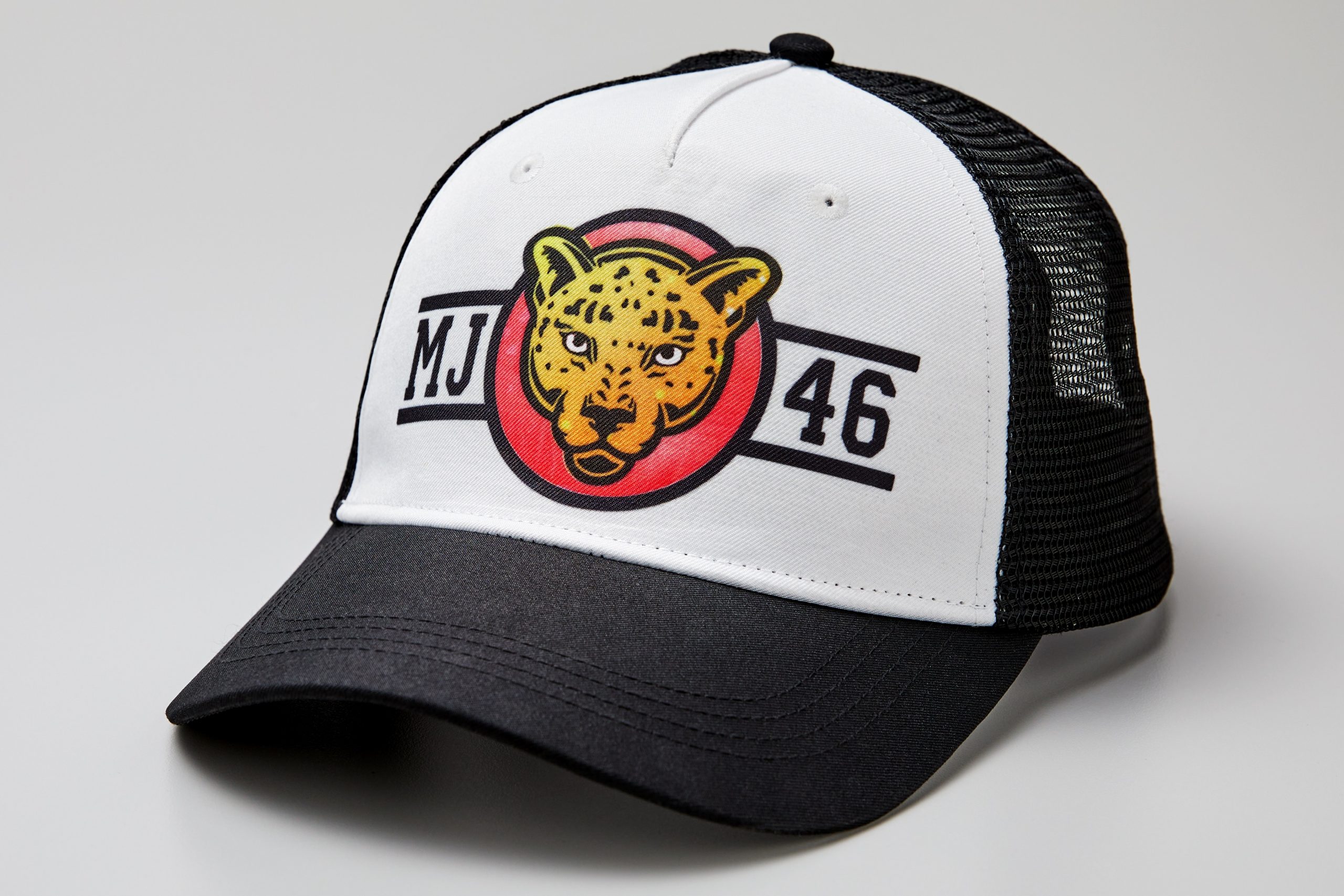 Trucker Hat with tiger design made with Cricut Hat Press
