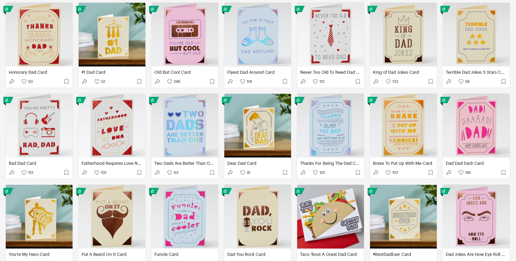 Father's Day Card Ideas in Design Space
